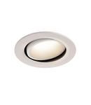 Spot incastrat, NUMINOS MOVE L Ceiling lights, white Indoor LED recessed ceiling light white/white 4000K 20° rotating and pivoting,