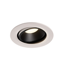 Spot incastrat, NUMINOS MOVE L Ceiling lights, white Indoor LED recessed ceiling light white/black 4000K 55° rotating and pivoting,