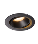 Spot incastrat, NUMINOS MOVE XL Ceiling lights, black Indoor LED recessed ceiling light black/black 2700K 20° rotating and pivoting,