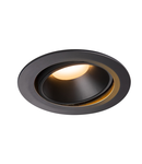 Spot incastrat, NUMINOS MOVE XL Ceiling lights, black Indoor LED recessed ceiling light black/black 2700K 40° rotating and pivoting,