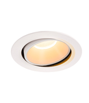 Spot incastrat, NUMINOS MOVE XL Ceiling lights, white Indoor LED recessed ceiling light white/white 2700K 20° rotating and pivoting,