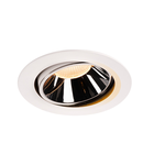 Spot incastrat, NUMINOS MOVE XL Ceiling lights, white Indoor LED recessed ceiling light white/chrome 2700K 40° rotating and pivoting,