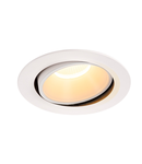 Spot incastrat, NUMINOS MOVE XL Ceiling lights, white Indoor LED recessed ceiling light white/white 3000K 20° rotating and pivoting,