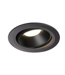 Spot incastrat, NUMINOS MOVE XL Ceiling lights, black Indoor LED recessed ceiling light black/black 3000K 20° rotating and pivoting,