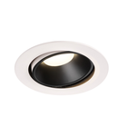 Spot incastrat, NUMINOS MOVE XL Ceiling lights, white Indoor LED recessed ceiling light black/white 4000K 20° rotating and pivoting,