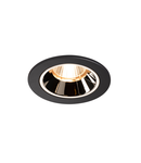 Spot incastrat, NUMINOS S Ceiling lights, black Indoor LED recessed ceiling light black/black 2700K 55° gimballed, rotating and pivoting, including leaf springs,