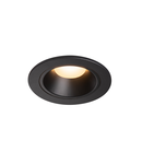 Spot incastrat, NUMINOS S Ceiling lights, black Indoor LED recessed ceiling light black/black 3000K 20° gimballed, rotating and pivoting, including leaf springs,