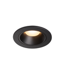 Spot incastrat, NUMINOS S Ceiling lights, black Indoor LED recessed ceiling light black/black 3000K 55° gimballed, rotating and pivoting, including leaf springs,