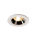 Spot incastrat, NUMINOS S Ceiling lights, white Indoor LED recessed ceiling light white/chrome 3000K 20° gimballed, rotating and pivoting, including leaf springs,