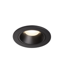 Spot incastrat, NUMINOS S Ceiling lights, black Indoor LED recessed ceiling light black/black 4000K 20° gimballed, rotating and pivoting, including leaf springs,