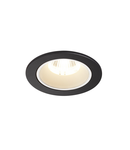 Spot incastrat, NUMINOS S Ceiling lights, black Indoor LED recessed ceiling light black/white 4000K 20° gimballed, rotating and pivoting, including leaf springs,