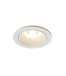 Spot incastrat, NUMINOS S Ceiling lights, white Indoor LED recessed ceiling light white/white 4000K 20° gimballed, rotating and pivoting, including leaf springs,