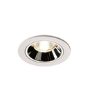 Spot incastrat, NUMINOS S Ceiling lights, white Indoor LED recessed ceiling light white/chrome 4000K 20° gimballed, rotating and pivoting, including leaf springs,