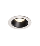 Spot incastrat, NUMINOS S Ceiling lights, white Indoor LED recessed ceiling light white/black 4000K 40° gimballed, rotating and pivoting, including leaf springs,