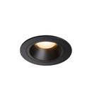 Spot incastrat, NUMINOS M Ceiling lights, black Indoor LED recessed ceiling light black/black 2700K 20° gimballed, rotating and pivoting, including leaf springs,