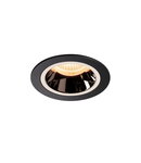 Spot incastrat, NUMINOS M Ceiling lights, black Indoor LED recessed ceiling light black/chrome 2700K 20° gimballed, rotating and pivoting, including leaf springs,