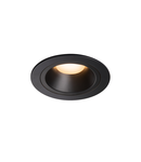 Spot incastrat, NUMINOS M Ceiling lights, black Indoor LED recessed ceiling light black/black 2700K 55° gimballed, rotating and pivoting, including leaf springs,