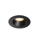 Spot incastrat, NUMINOS M Ceiling lights, black Indoor LED recessed ceiling light black/black 3000K 20° gimballed, rotating and pivoting, including leaf springs,