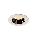 Spot incastrat, NUMINOS M Ceiling lights, white Indoor LED recessed ceiling light white/chrome 3000K 20° gimballed, rotating and pivoting, including leaf springs,
