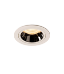 Spot incastrat, NUMINOS M Ceiling lights, white Indoor LED recessed ceiling light white/chrome 3000K 55° gimballed, rotating and pivoting, including leaf springs,