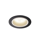 Spot incastrat, NUMINOS M Ceiling lights, black Indoor LED recessed ceiling light black/white 4000K 20° gimballed, rotating and pivoting, including leaf springs,