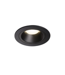 Spot incastrat, NUMINOS M Ceiling lights, black Indoor LED recessed ceiling light black/black 4000K 40° gimballed, rotating and pivoting, including leaf springs,