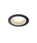 Spot incastrat, NUMINOS M Ceiling lights, black Indoor LED recessed ceiling light black/white 4000K 40° gimballed, rotating and pivoting, including leaf springs,