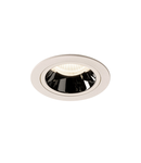 Spot incastrat, NUMINOS M Ceiling lights, white Indoor LED recessed ceiling light white/chrome 4000K 20° gimballed, rotating and pivoting, including leaf springs,