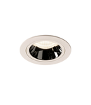 Spot incastrat, NUMINOS M Ceiling lights, white Indoor LED recessed ceiling light white/chrome 4000K 40° gimballed, rotating and pivoting, including leaf springs,