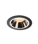 Spot incastrat, NUMINOS L Ceiling lights, black Indoor LED recessed ceiling light black/chrome 2700K 20°,