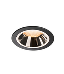 Spot incastrat, NUMINOS L Ceiling lights, black Indoor LED recessed ceiling light black/chrome 2700K 40°,