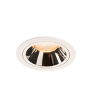 Spot incastrat, NUMINOS L Ceiling lights, white Indoor LED recessed ceiling light white/chrome 2700K 20°,