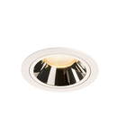 Spot incastrat, NUMINOS L Ceiling lights, white Indoor LED recessed ceiling light white/chrome 3000K 20°,