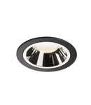 Spot incastrat, NUMINOS L Ceiling lights, black Indoor LED recessed ceiling light black/chrome 4000K 20°,