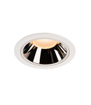 Spot incastrat, NUMINOS XL Ceiling lights, white Indoor LED recessed ceiling light white/chrome 2700K 40°,