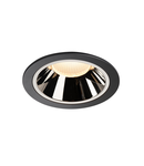 Spot incastrat, NUMINOS XL Ceiling lights, black Indoor LED recessed ceiling light black/chrome 3000K 55°,