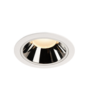 Spot incastrat, NUMINOS XL Ceiling lights, white Indoor LED recessed ceiling light white/chrome 3000K 20°,