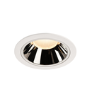Spot incastrat, NUMINOS XL Ceiling lights, white Indoor LED recessed ceiling light white/chrome 3000K 40°,