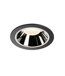 Spot incastrat, NUMINOS XL Ceiling lights, black Indoor LED recessed ceiling light black/chrome 4000 20°,