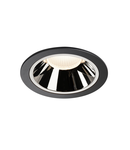 Spot incastrat, NUMINOS XL Ceiling lights, black Indoor LED recessed ceiling light black/chrome 4000K 40°,