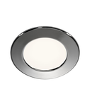 Spot incastrat, DL 126 Ceiling lights, chrome recessed fitting, LED SMD, 3000K, round, chrome, max. 3W, incl. leaf springs,