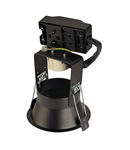 Spot incastrat, HORN Ceiling lights GU10, black QPAR51, single-headed, round, matt black, max. 50W, incl. clip springs,