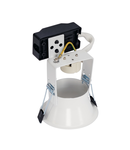 Spot incastrat, HORN Ceiling lights GU10, white QPAR51, single-headed, round, matt white, max. 50W, incl. clip springs,