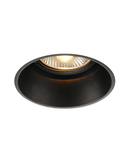 Spot incastrat, HORN-T Ceiling lights GU10, black recessed fitting, QPAR111, round, black, max. 75W,