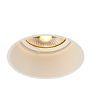 Spot incastrat, HORN-T Ceiling lights GU10, white recessed fitting, QPAR111, round, white, max. 75W,