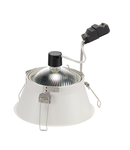 Spot incastrat, HORN-T Ceiling lights GU10, white recessed fitting, QPAR111, round, white, max. 75W,