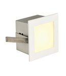 Spot incastrat, FRAME BASIC Wall lights, white recessed fitting, LED, 3000K, square, matt white, incl. leaf springs,