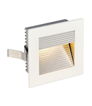 Spot incastrat, FRAME Curbat Wall lights, white recessed fitting, LED, 3000K, square, matt white, incl. leaf springs,