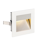 Spot incastrat, FRAME CURVE Wall lights, white recessed fitting, LED, 3000K, square, matt white, incl. leaf springs,