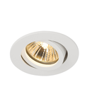 Spot incastrat, NEW TRIA 68 Ceiling lights GU10, white recessed fitting, QPAR51, round, white, max. 50W, incl. clip springs,